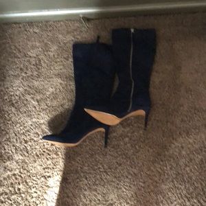 Navy suede Nine West Boots